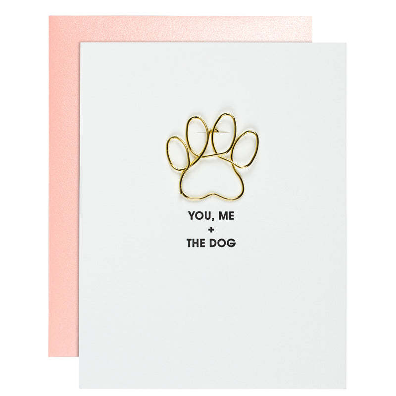 Chez Gagne Paper Clip You Me + The Dog - Anniversary Paw Print