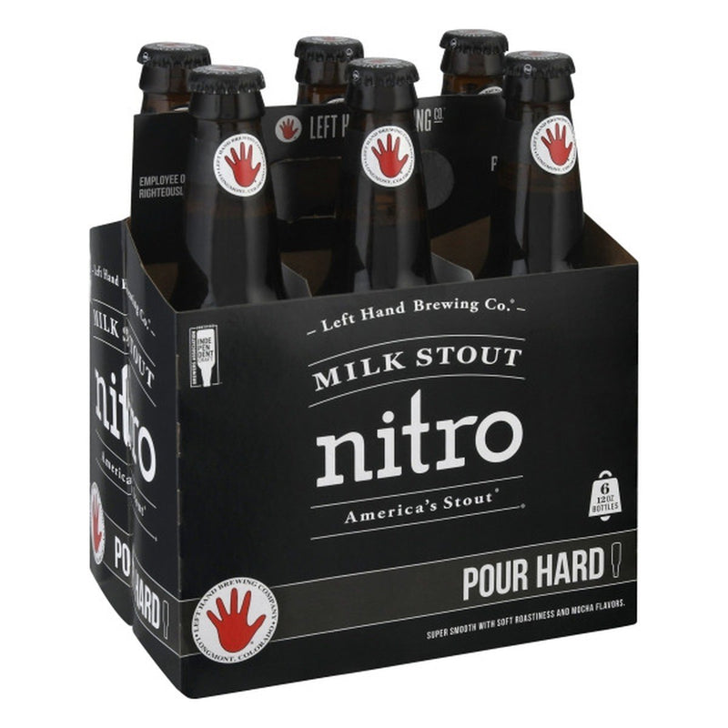 Left Hand Brewing Nitro Beer, Milk Stout 6/12 oz bottles