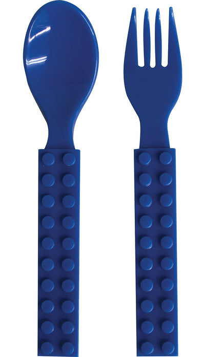 Block Cutlery Set Blue