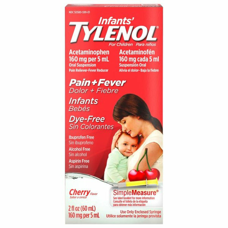 TYLENOL Pain + Fever, Cherry Flavor, Infants, for Children