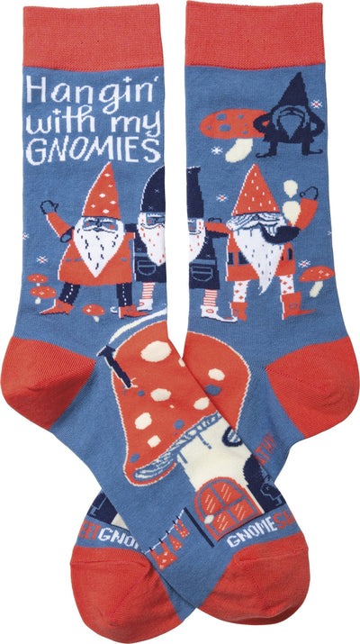 Gnomes and Toadstools Gift Set | Plant Pot Gnomes, Mushroom Air Freshener, Gnomies Socks