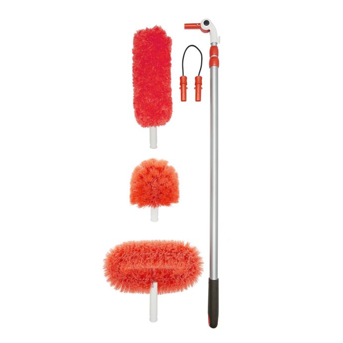 OXO Good Grips&reg; Long Reach Dusting System in White/Red