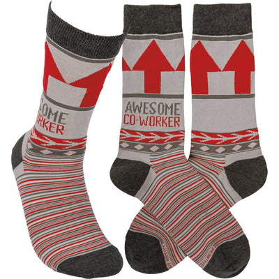Awesome Co-Worker Socks | Unisex Funny Novelty Socks | Office Gift