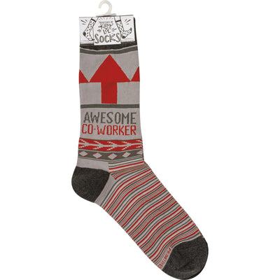 Awesome Co-Worker Socks | Unisex Funny Novelty Socks | Office Gift