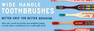 You're So Smart Toothbrush | Soft BPA-Free Funny Toothbrush Packaged for Gifting | Art on Both Sides