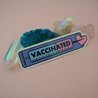 Vaccinated Rectangle Vinyl Sticker