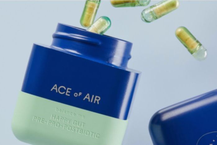 Happy Gut Pre-Pro-Postbiotic Supplements - Ace of Air - 30 Capsules