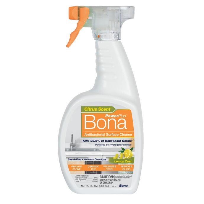 Bona PowerPlus&reg; 22 oz. Lemon Zest Antibacterial Surface Cleaner