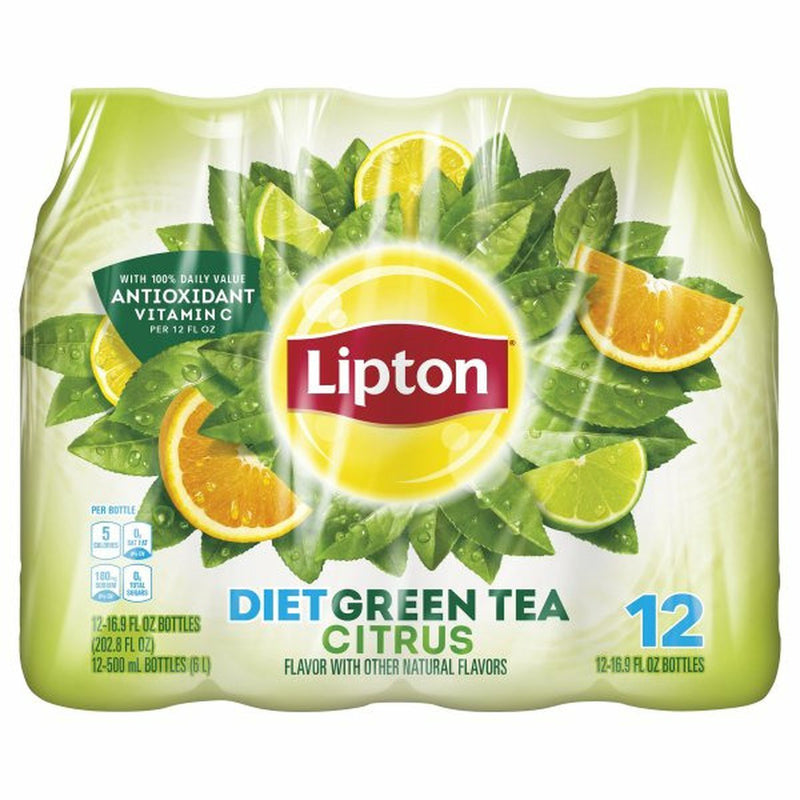 Lipton Diet Green Tea Iced Tea, Citrus