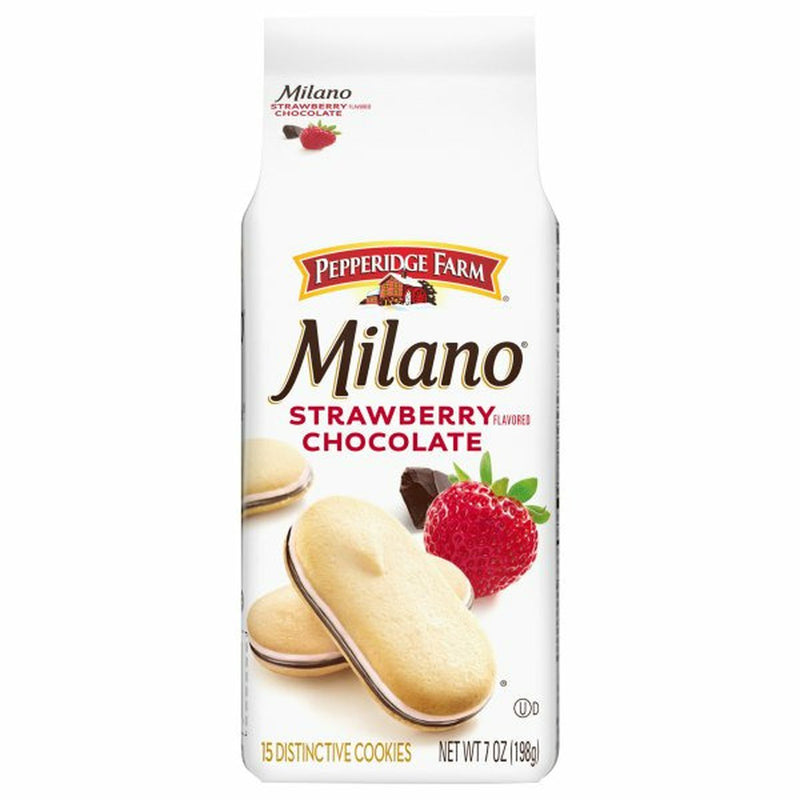 Pepperidge Farm®  Milano® Cookies, Distinctive, Strawberry Chocolate Flavored