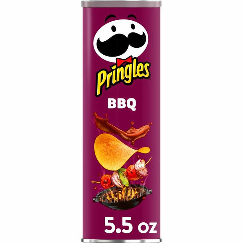 Pringles Salty Snacks Pringles Potato Crisps Chips, BBQ, Snacks On The Go, 5.5oz