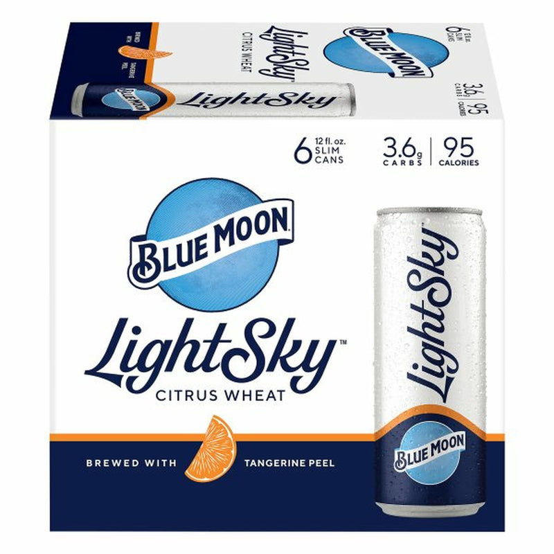 Blue Moon Light Sky Light Sky Citrus Wheat Ale 6/12 oz slim cans
