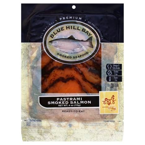Blue Hill Bay Salmon, Smoked, Pastrami - 4 Ounces