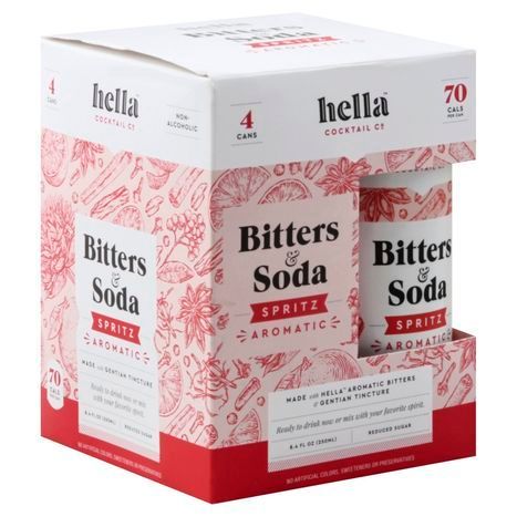 Hella Bitters & Soda, Bittersweet Spritz - 4 Each