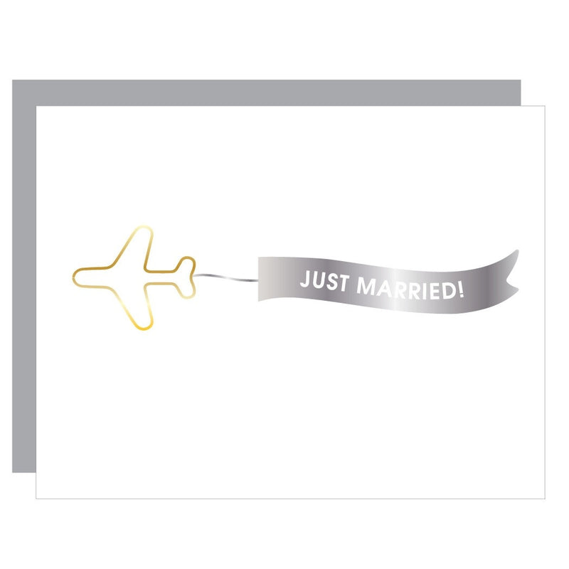 Chez Gagne Wedding Banner: Just Married Paper Clip