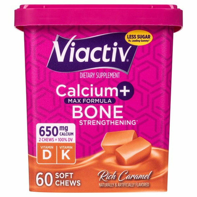 Viactiv Calcium + Bone Strengthening, Rich Caramel, Max Formula
