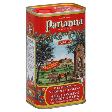 Partanna Olive Oil, Extra Virgin, Sicilian - 34 Ounces