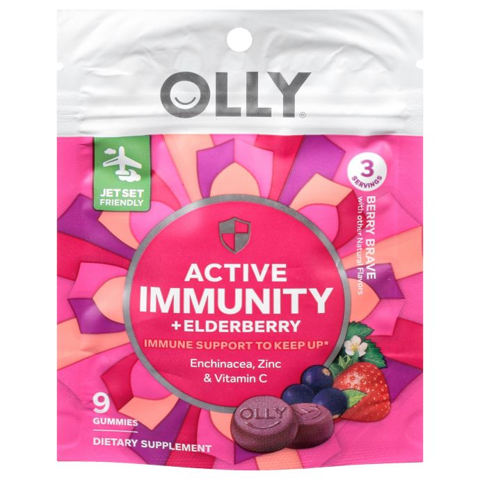 Olly&reg; 9-Count Active Immunity + Elderberry in Berry Brave