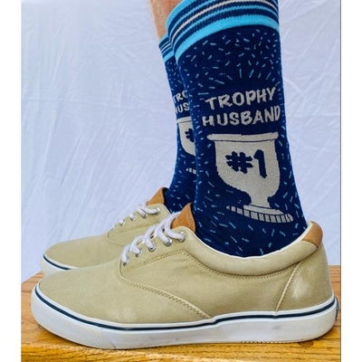 Trophy Husband Men's Crew Socks