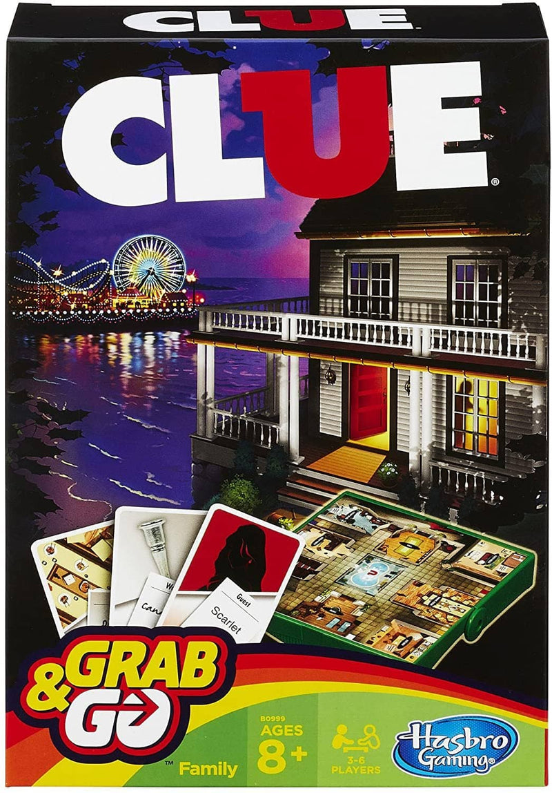 Grab & Go Travel Games Assorted (Clue, Monopoly)