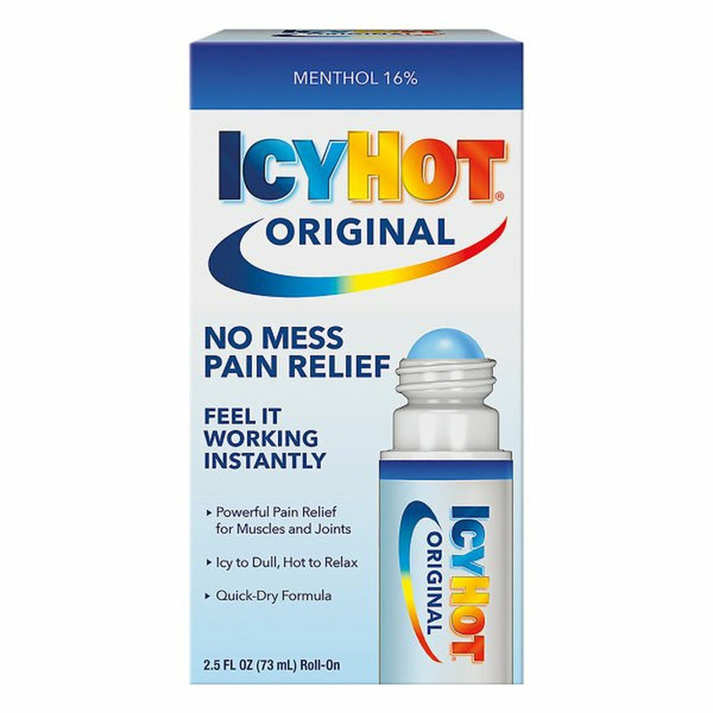 IcyHot Original No Mess Pain Relief, Roll-On