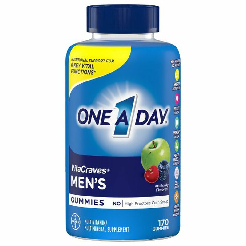 One A Day VitaCraves Multivitamin/Multimineral Supplement, Men&
