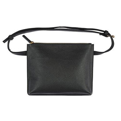 Sleek Black Belt Bag | Fanny Pack | Stadium Bag | Converts to Classic Shoulder Bag