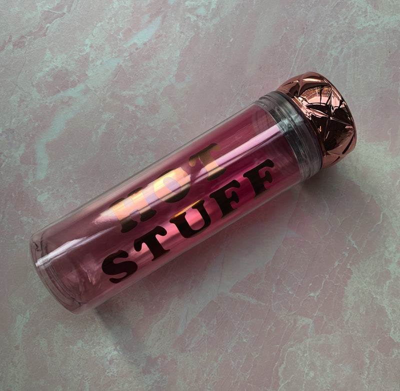 Hot Stuff Pink Fade Water Bottle | Double-Wall Acrylic
