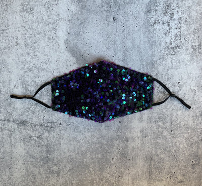 Sequined Face Mask with Filter Pocket (3 Color Options)
