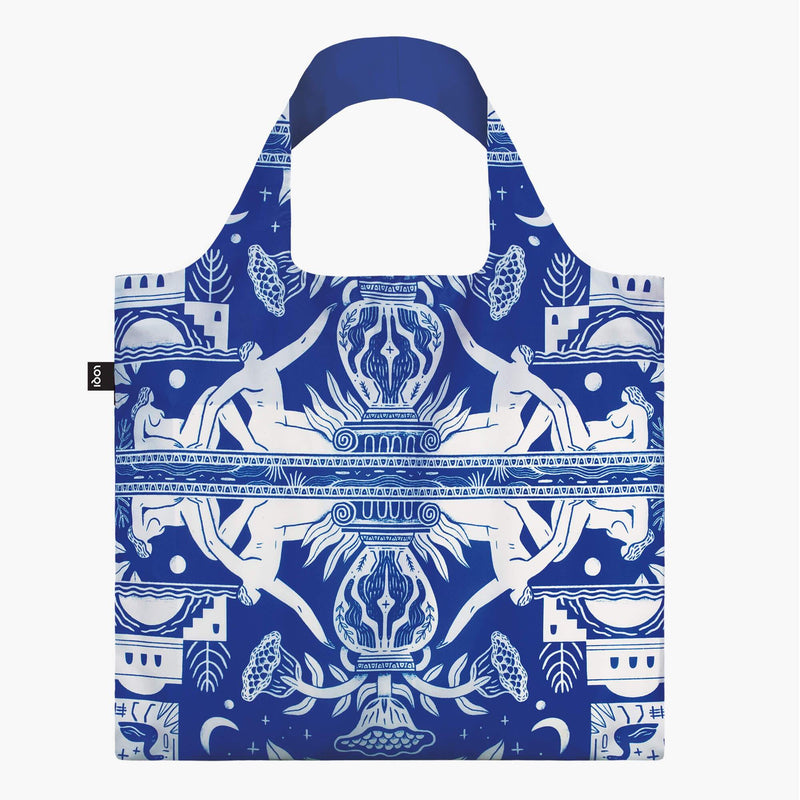 Looking Up Blue Artwork Recycled Eco Bag | Double-Sided Design | Certified CO2 Neutral