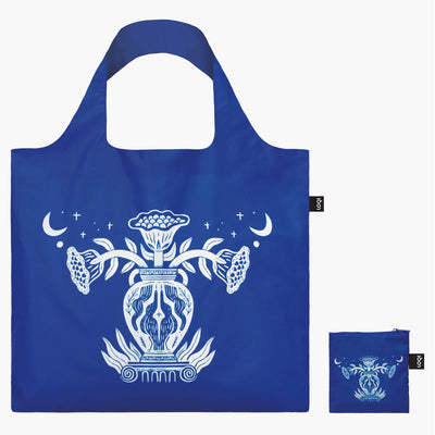 Looking Up Blue Artwork Recycled Eco Bag | Double-Sided Design | Certified CO2 Neutral