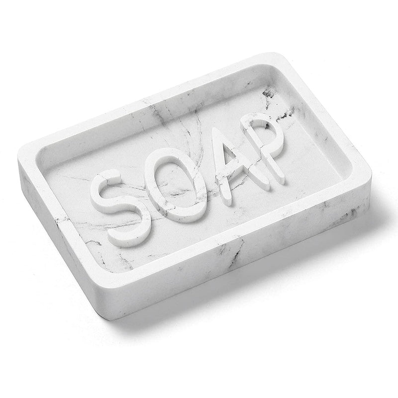 Soap Dish - Embossed Marble Style