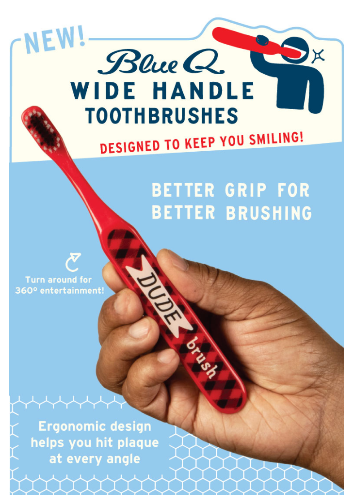 Wanna Make Out Toothbrush | Soft BPA-Free Funny Toothbrush Packaged for Gifting | Art on Both Sides