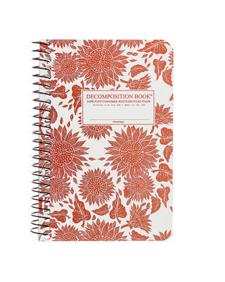 Sunflowers Pocket-sized Coilbound Decomposition Book
