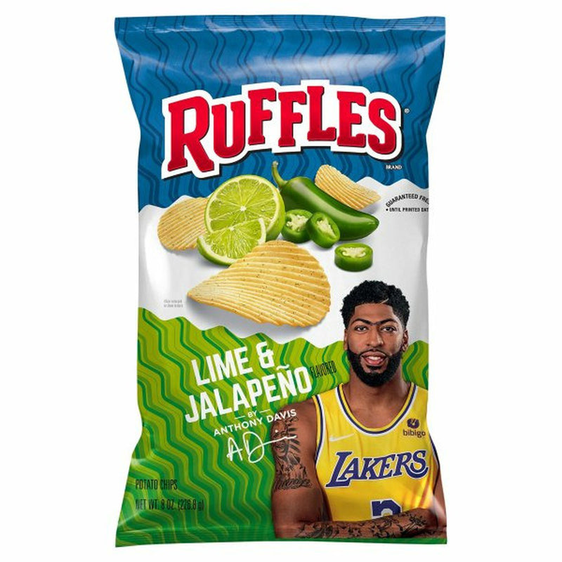 Ruffles Potato Chips, Lime & Jalapeno Flavored