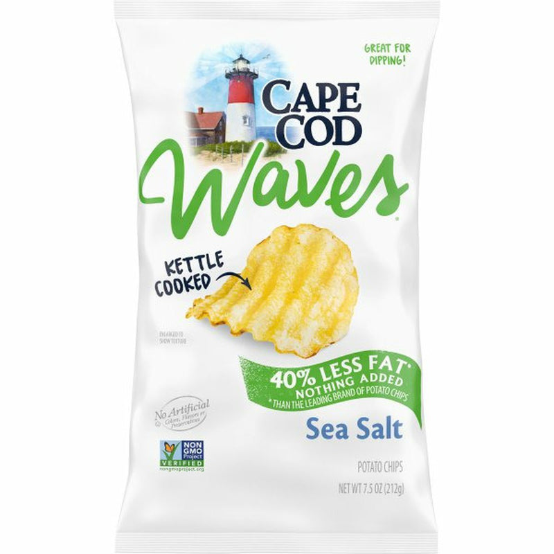Cape Cod® Less Fat Sea Salt Waves Kettle Cooked Potato Chips