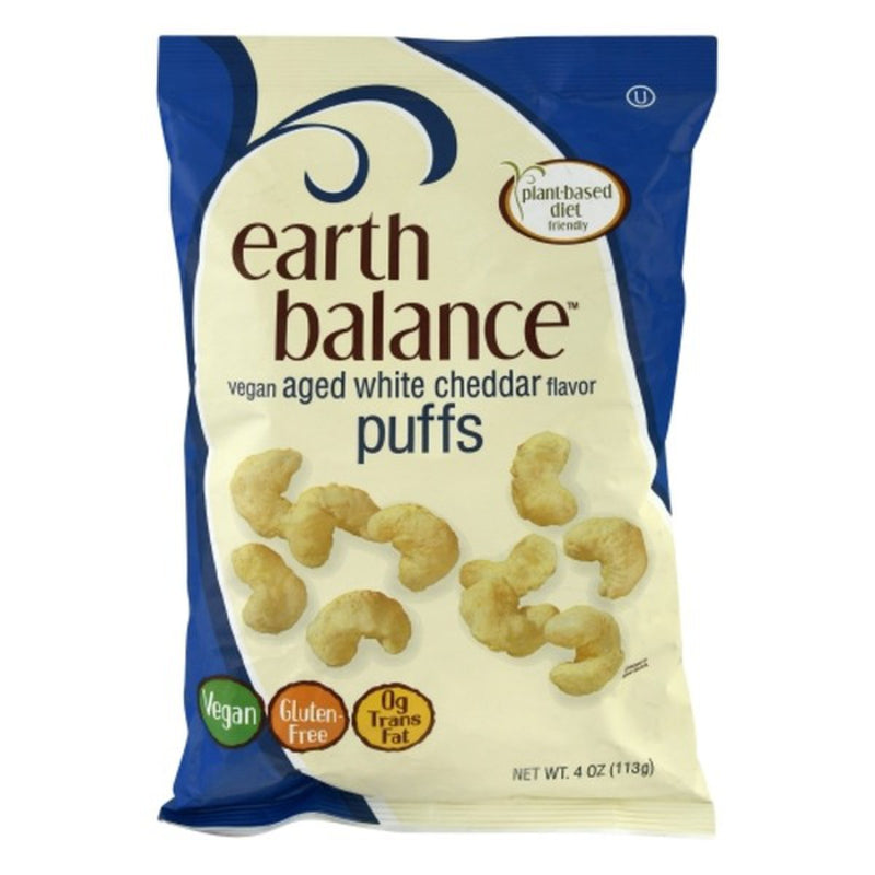 Earth Balance Puffs, Vegan, Aged White Cheddar Flavor