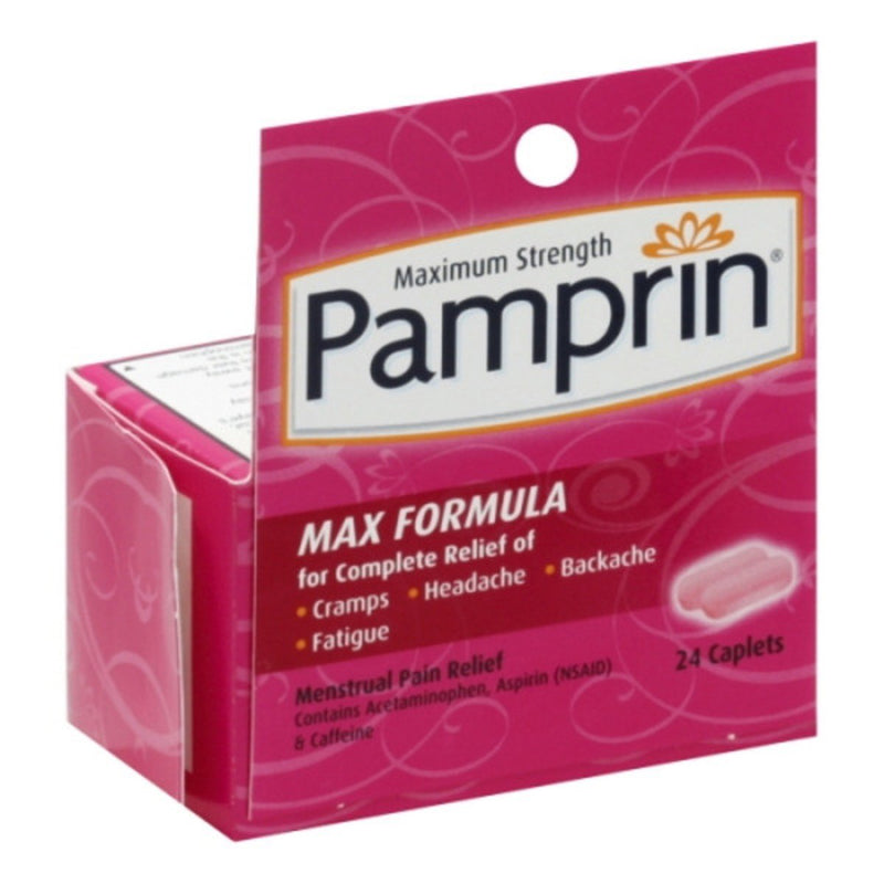 Pamprin Menstrual Pain Relief, Maximum Strength, Caplets