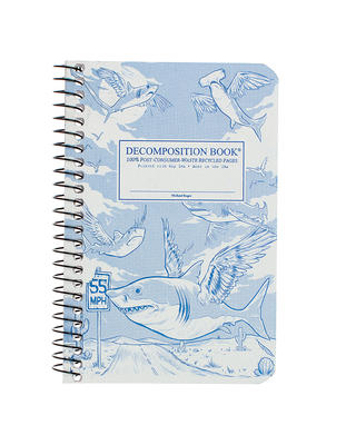 Flying Sharks Pocket-sized Coilbound Decomposition Book