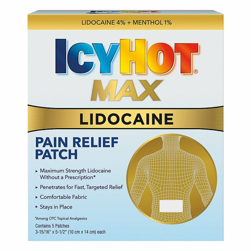 IcyHot Pain Relief Patch, Lidocaine, Max