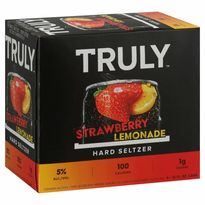 TRULY Hard Seltzer Hard Seltzer, Strawberry Lemonade 6/12 oz cans