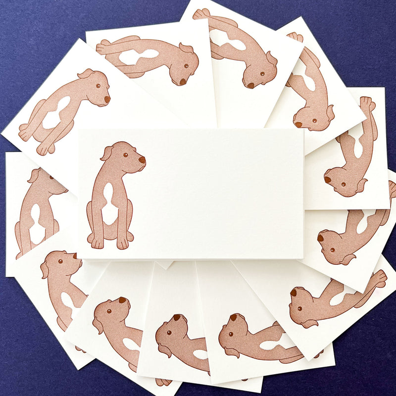 Quick Brown Fox Puppies Mini Notecard Set