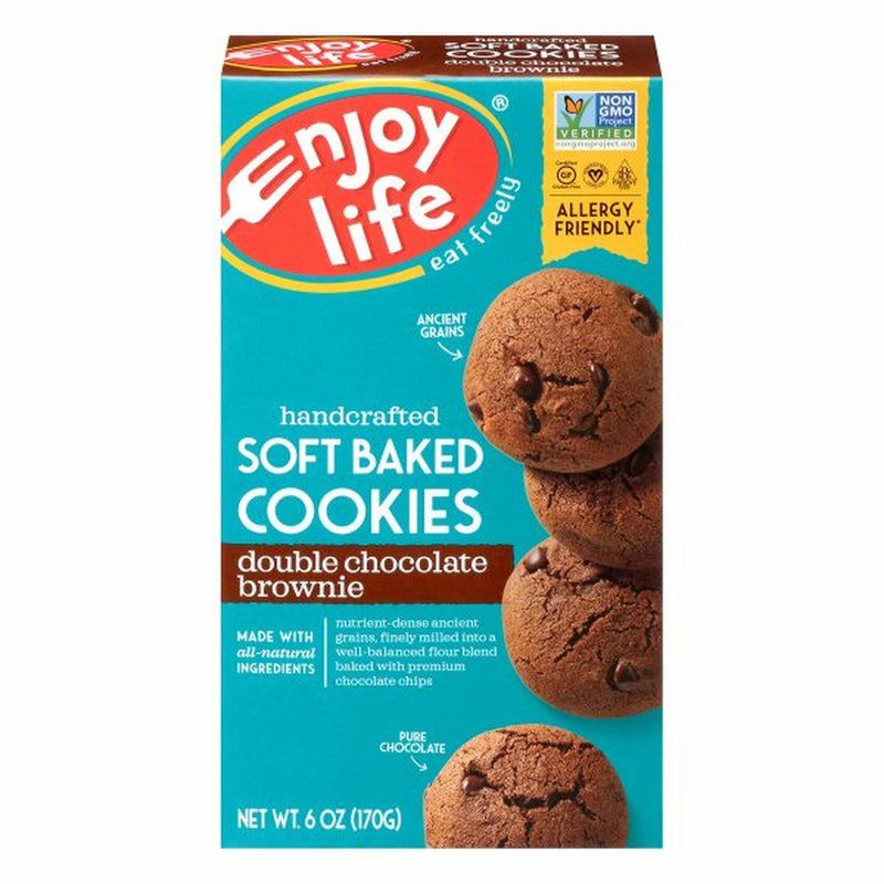 Enjoy Life Foods Cookies, Double Chocolate Brownie, Soft Baked