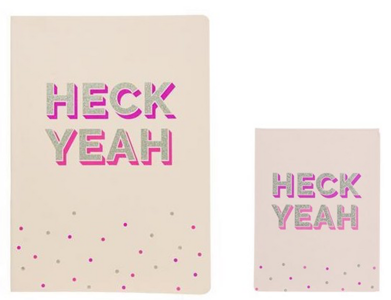 Heck Yeah Journal and Pocket Note Gift Set