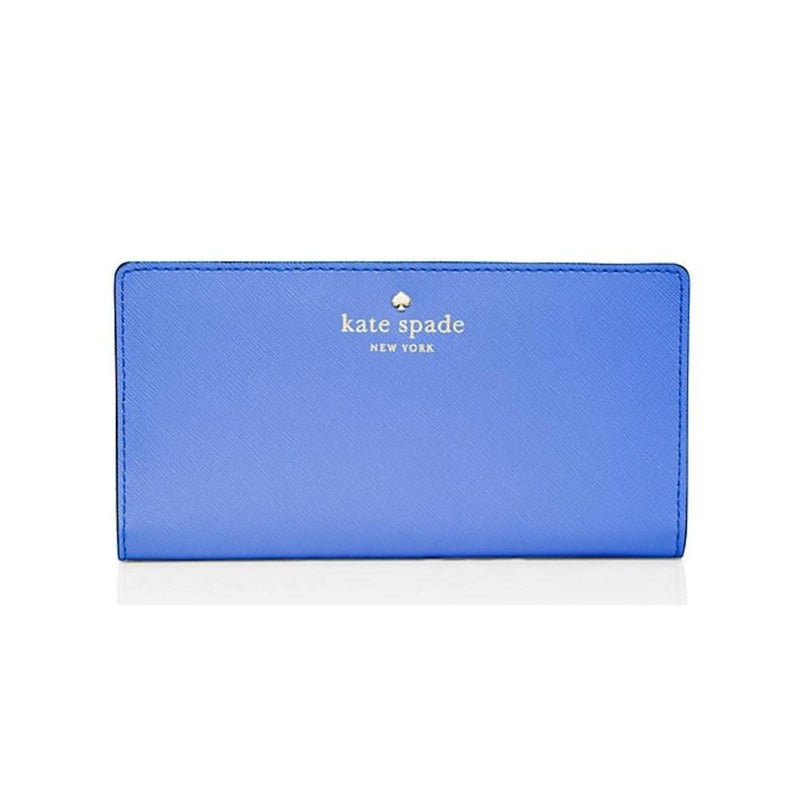 Kate Spade Bee Mikas Pond Lacey Delphinium Blue Zip Wallet Cute/Cool/Unique Zipper Pouch/Bag/Clutch/Cosmetic Bag