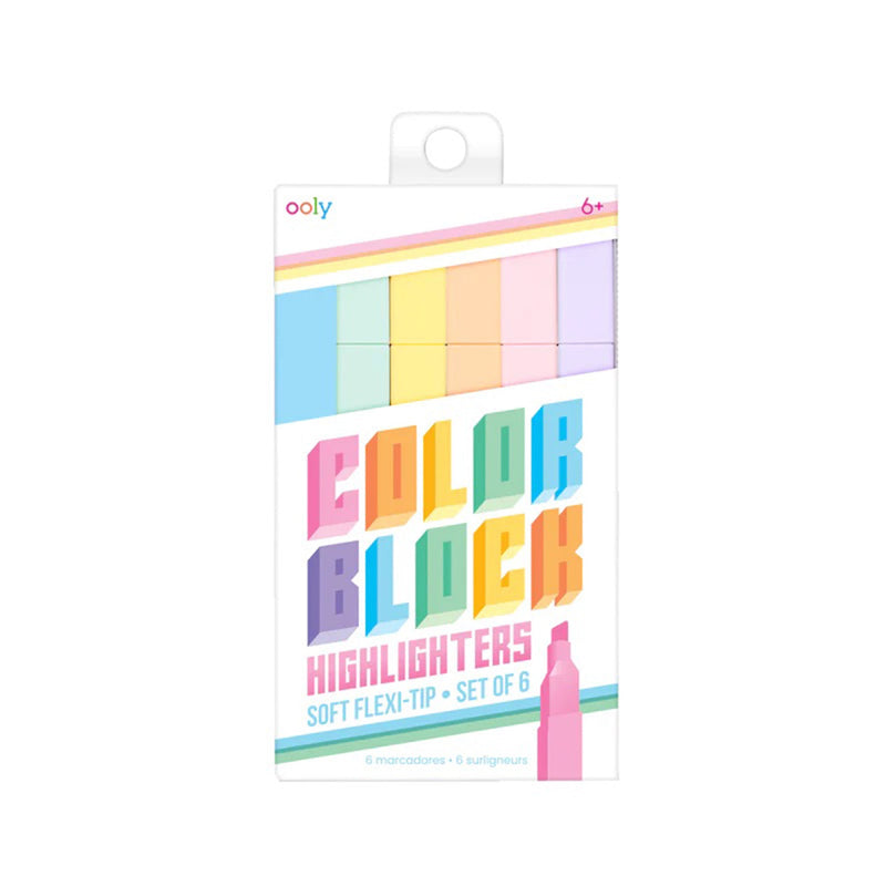 Color Block Highlighters (Set of 6)