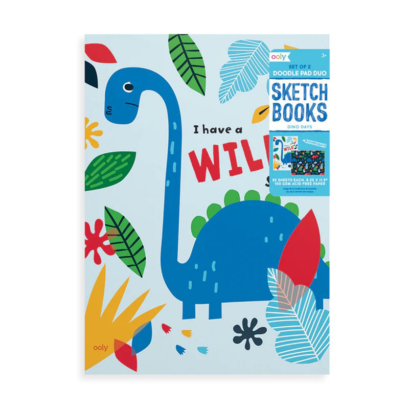 Dino Days Doodle Pad Duo Sketchbooks (Set of 2)