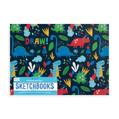 Dino Days Doodle Pad Duo Sketchbooks (Set of 2)