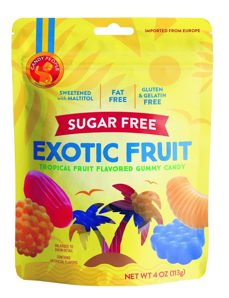 Sugar Free Exotic Fruit Mix Gummy, 4oz