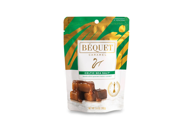 Béquet Gourmet Caramel - Celtic Sea Salt, 3.6 oz Pouch